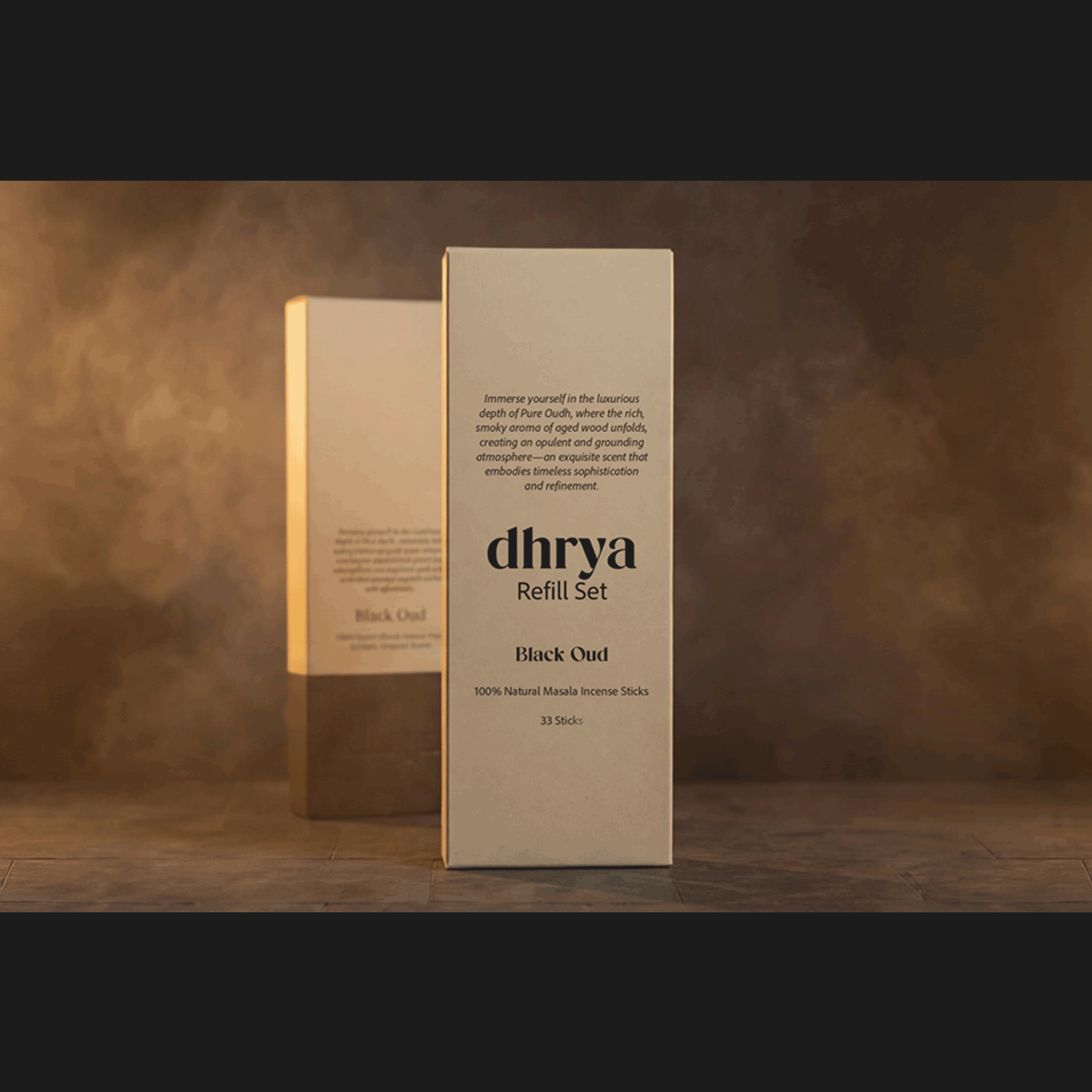 Black Oud Incense Sticks - Refill